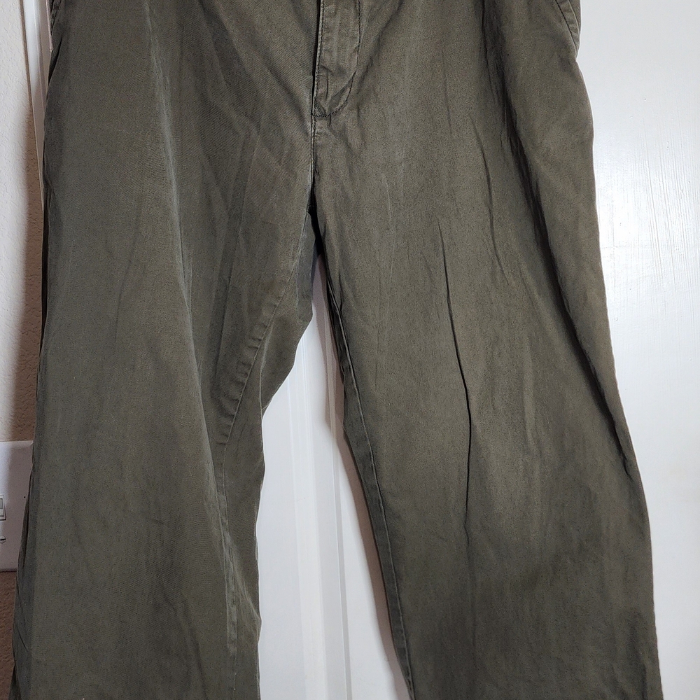 Tommy Hilfiger Pants Men's 36x30 Olive Regular Fit Straight Leg Chino